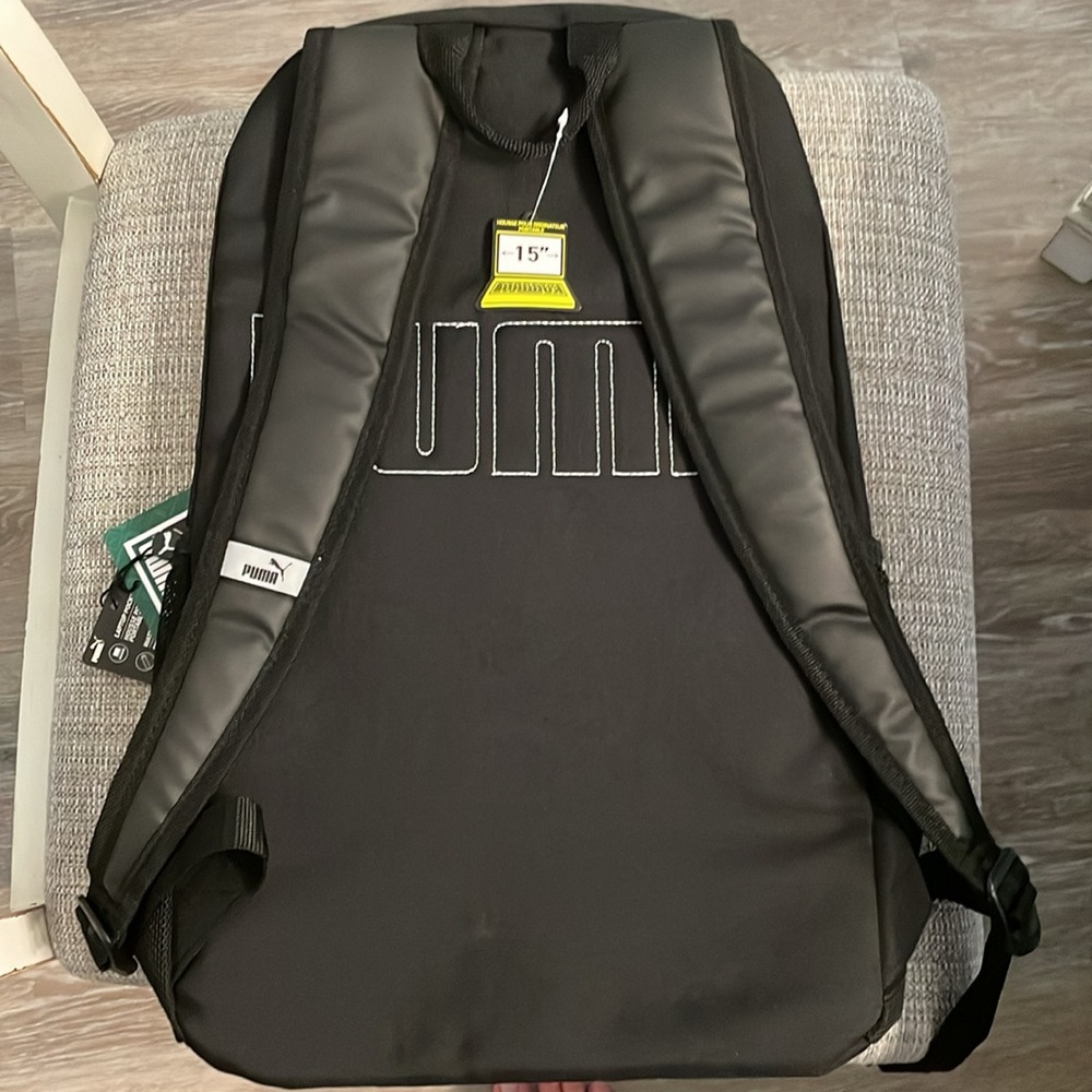 Puma backpack for school with laptop sleeve - black - NWT - Picture 6 of 6
